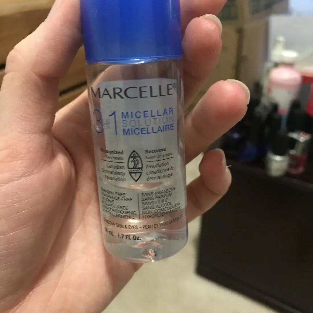 Partial Bottle Of Micellar Water And Aveeno Lotion photo 1
