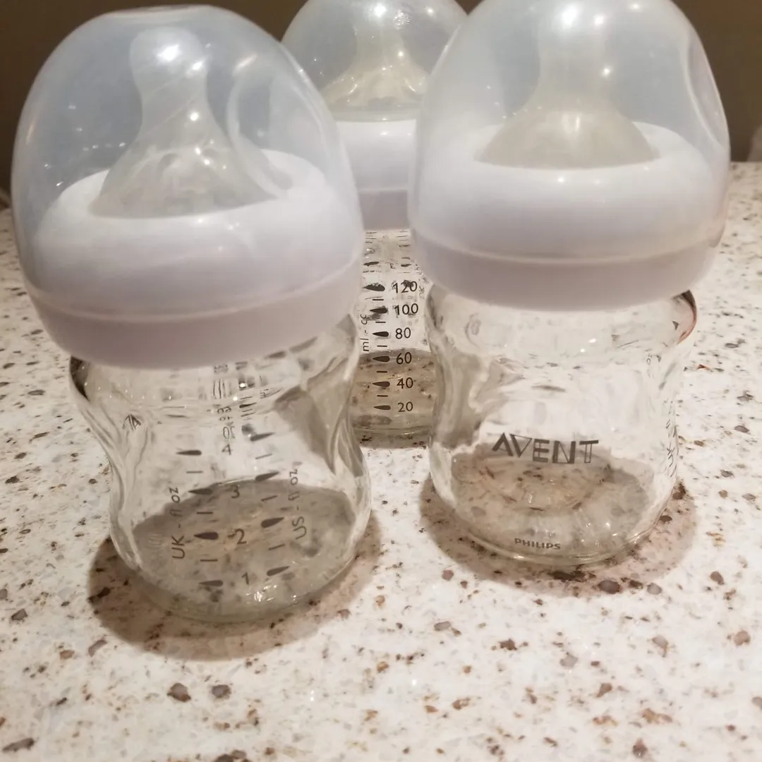 Free glass Philips avent baby bottles X 3 Qty photo 1