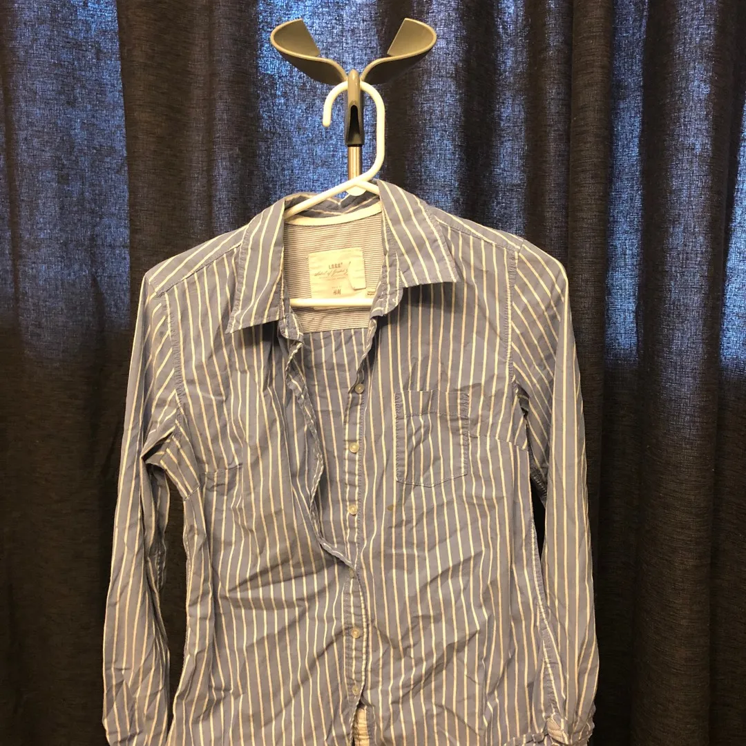 H&M Striped Button Down Shirt photo 1