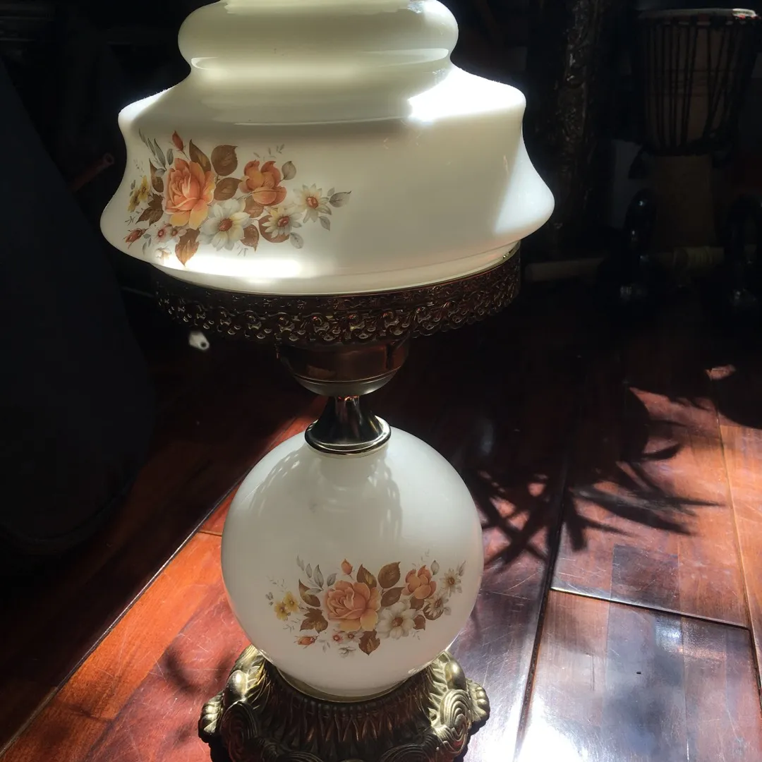 Antique Glass Lamp photo 6