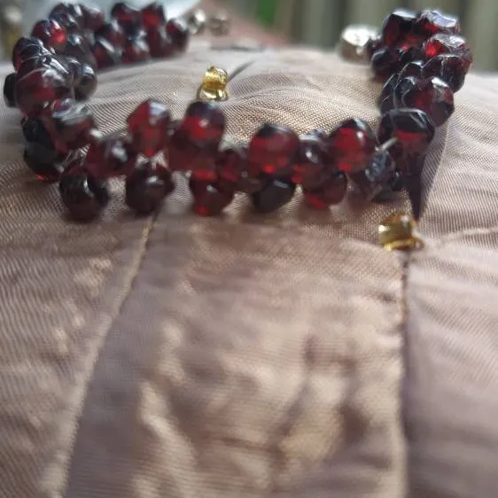 Garnet Woven Bracelet photo 1