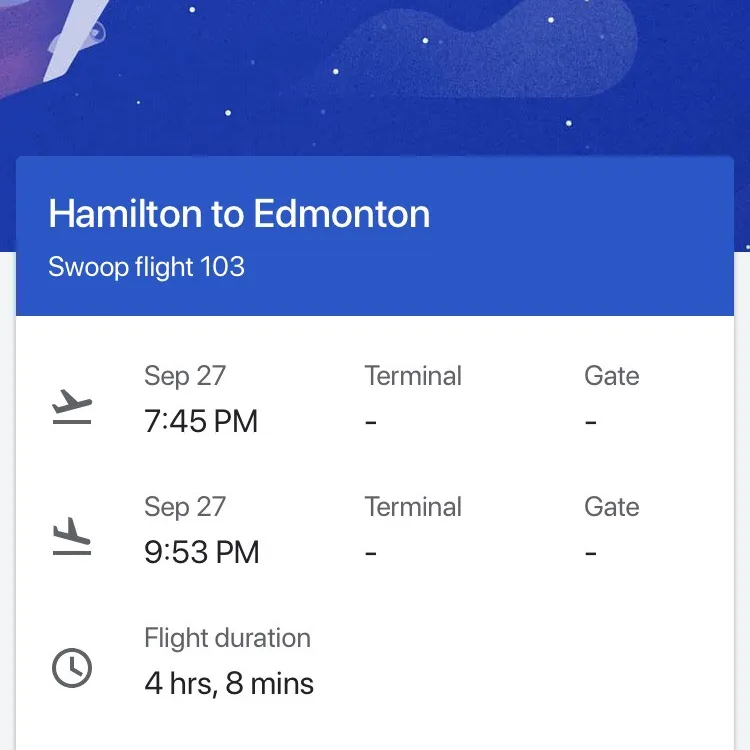 Flight From Hamilton To Edmonton photo 1
