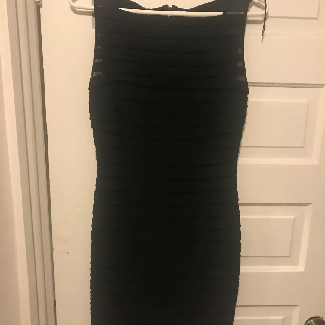 Black Adrianna papell Dress Size 8 photo 1
