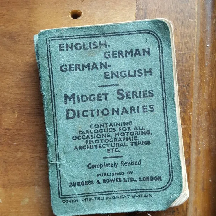 Antique Miniature Dictionary photo 1