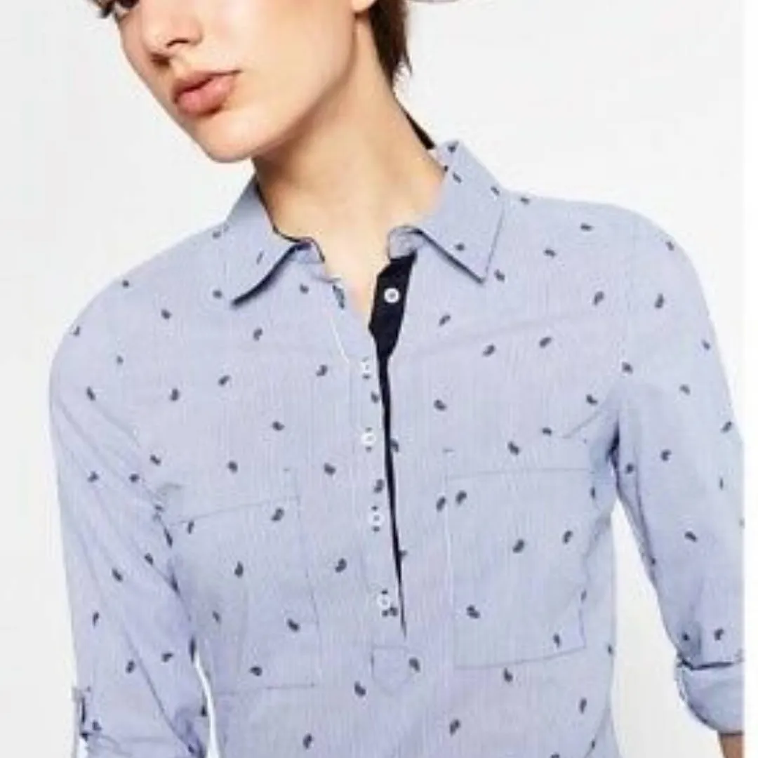 Zara Basic Button Up Shirt photo 1
