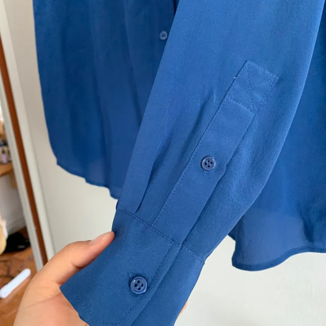 Blue Silk Shirt photo 5
