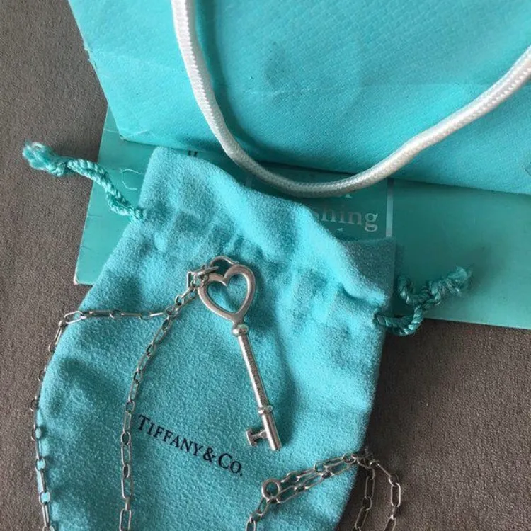 Tiffany Key Necklace- Silver photo 1