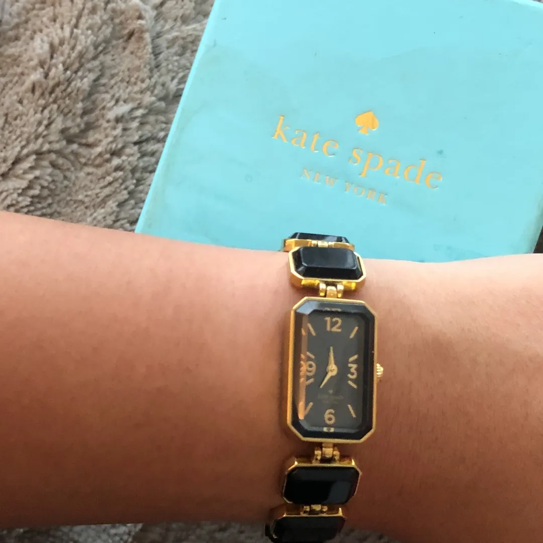 Kate Spade Black And Gold Bracelet Watch photo 4