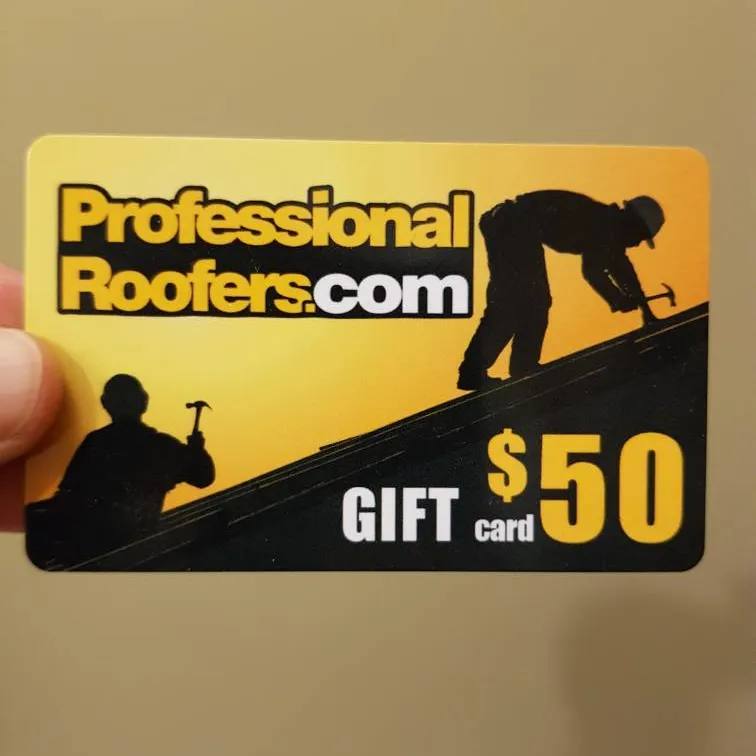 Professional Roofers Gift Card photo 1