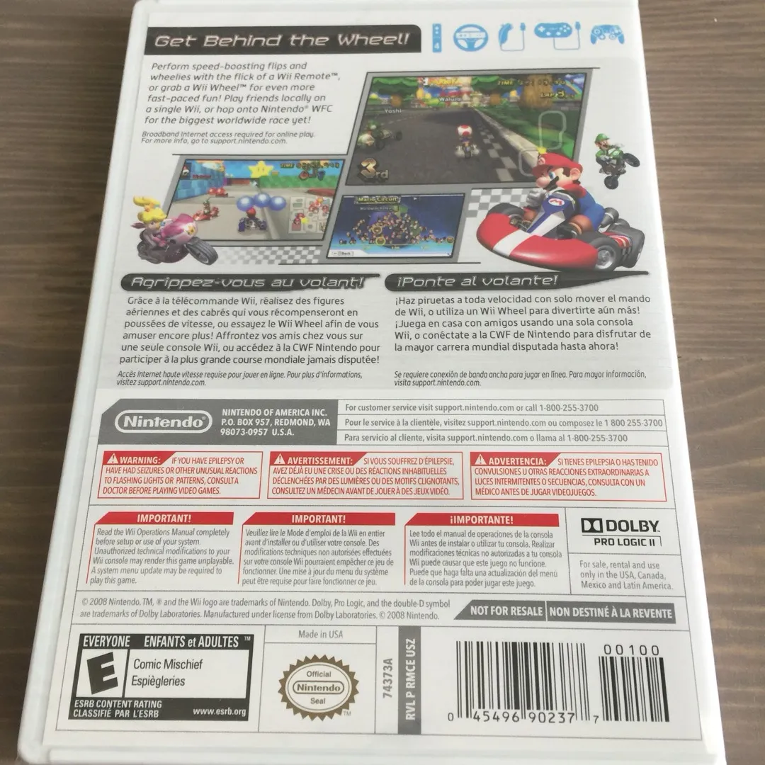 Brand new Mario Kart Nintendo Wii video game photo 4