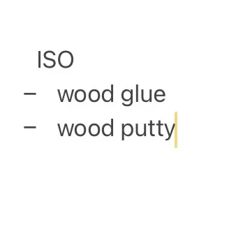 ISO: wood putty photo 1