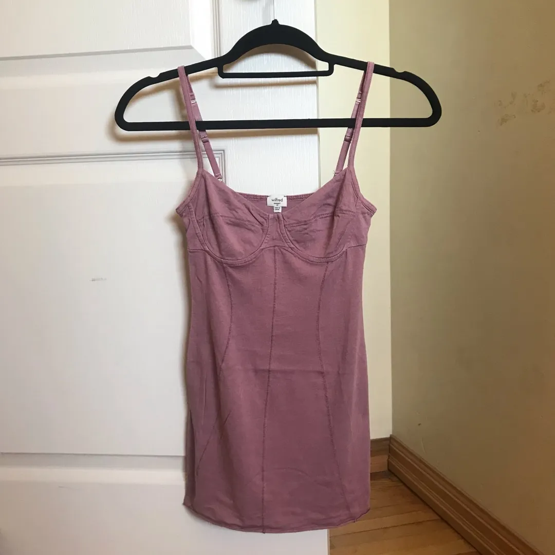 Wilfred bustier top - dusty rose, xs photo 1