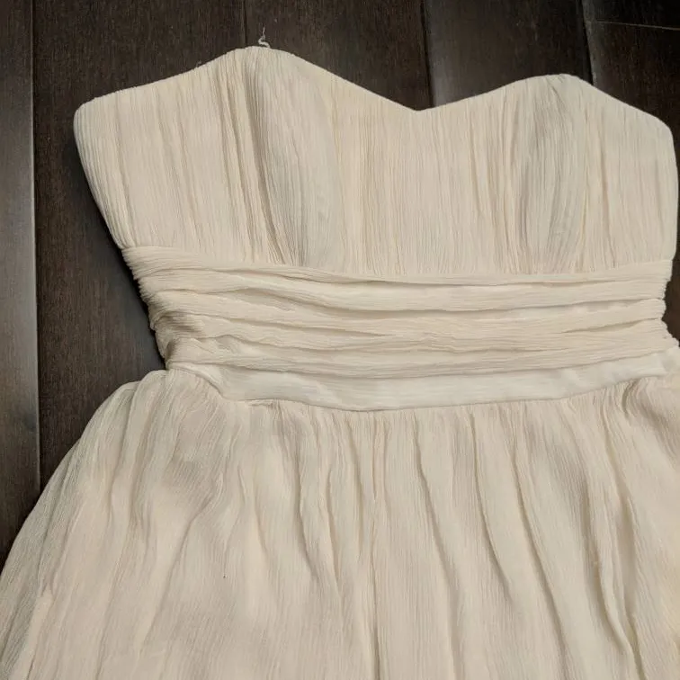 BCBG To The Max Strapless Dress, Cream - Size 2 photo 3