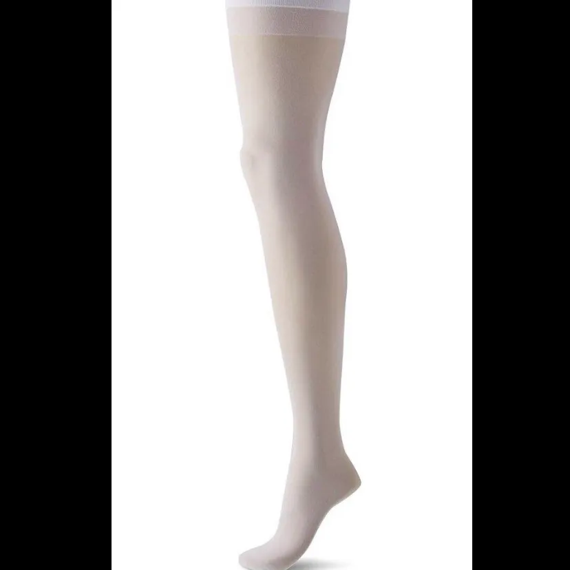 White Thigh High Stockings photo 1
