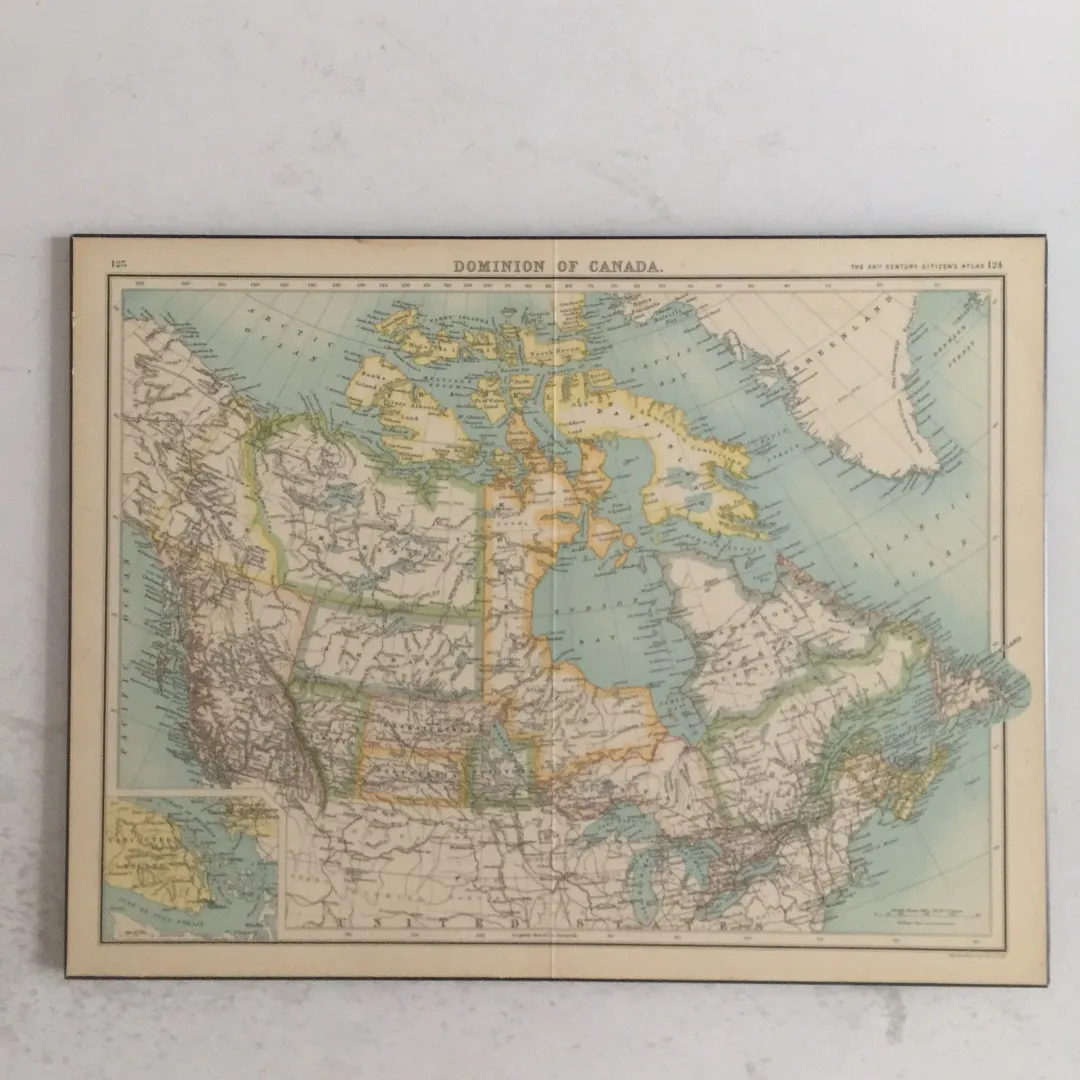 Vintage Map Of Canada photo 3