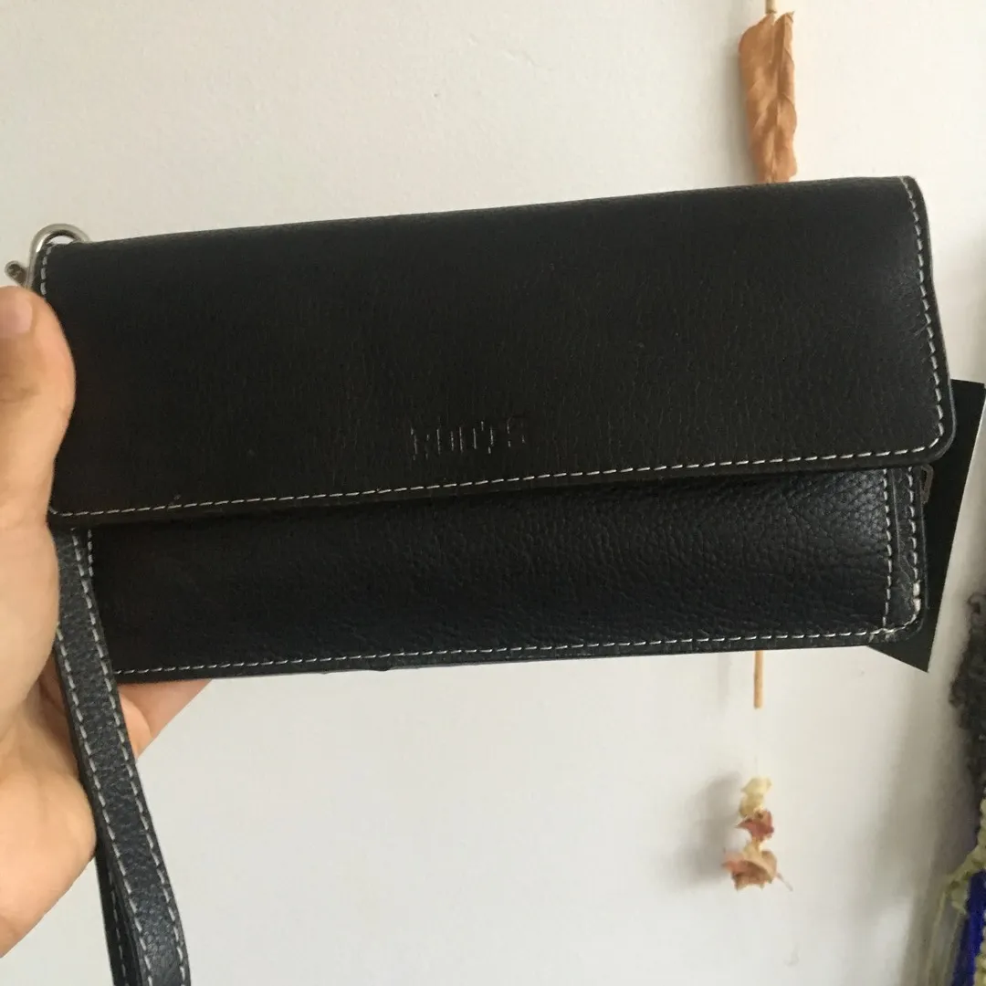 Black Roots Leather Wallet photo 1