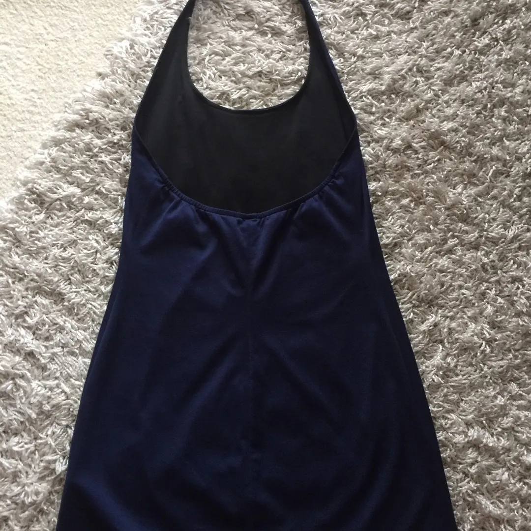 Guess Blue Lined Dress photo 3