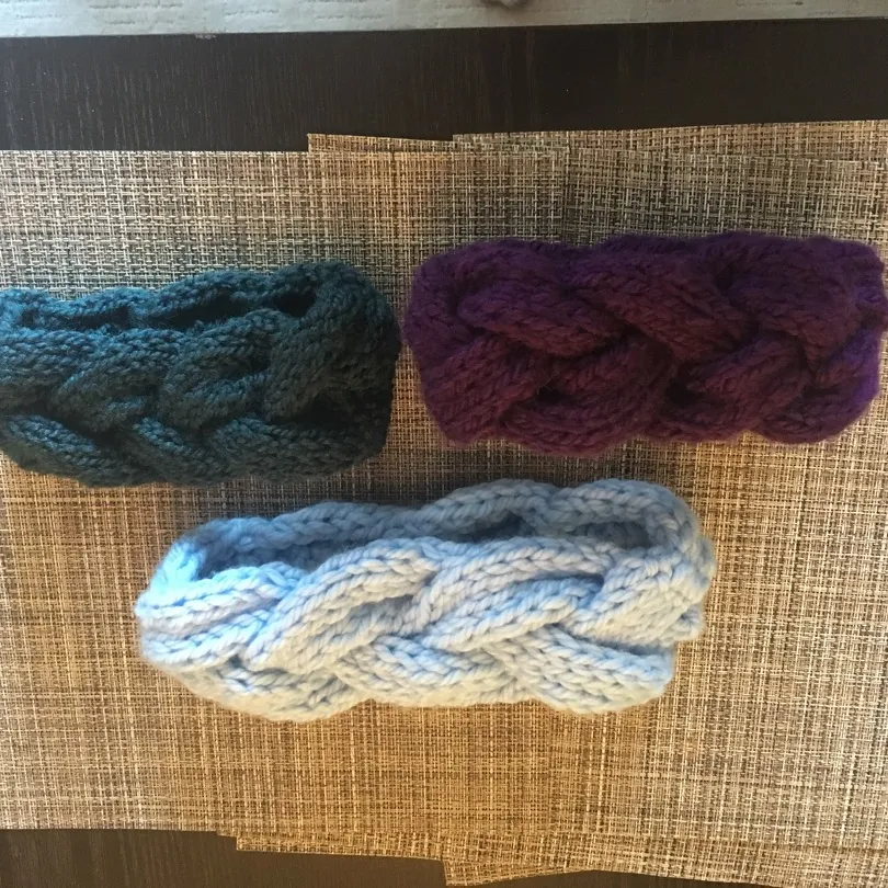 Hand Knit Winter Headbands photo 1