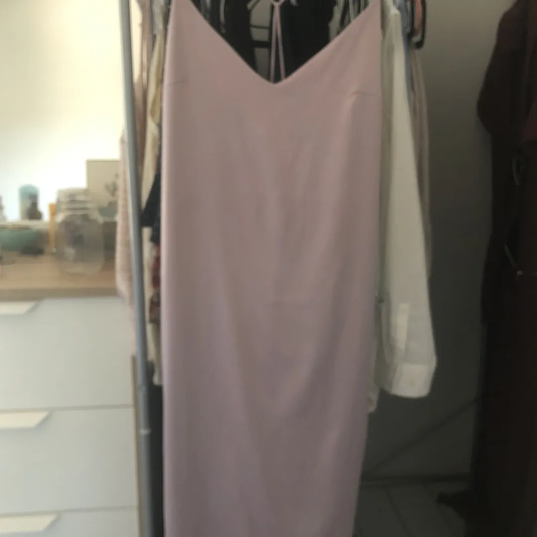 EUC Purple Silk Slip Dress size S/M photo 1