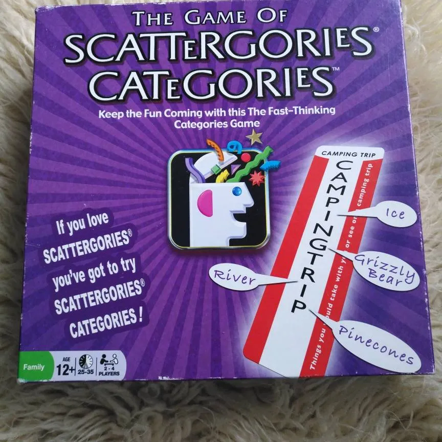 Scattergories Board Game photo 1
