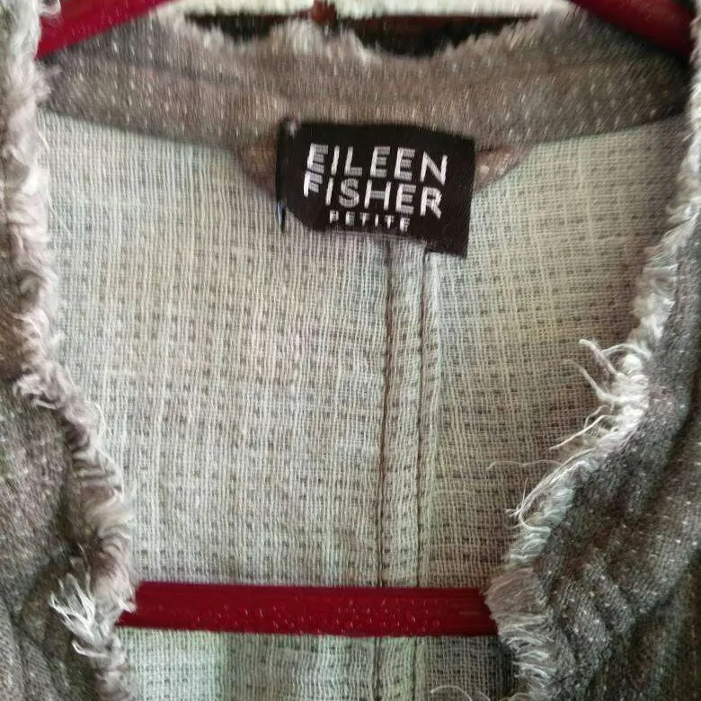 Eileen Fisher Double weave, Irish Linen Jacket (M) photo 3