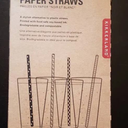 Black & White Paper Straws photo 4