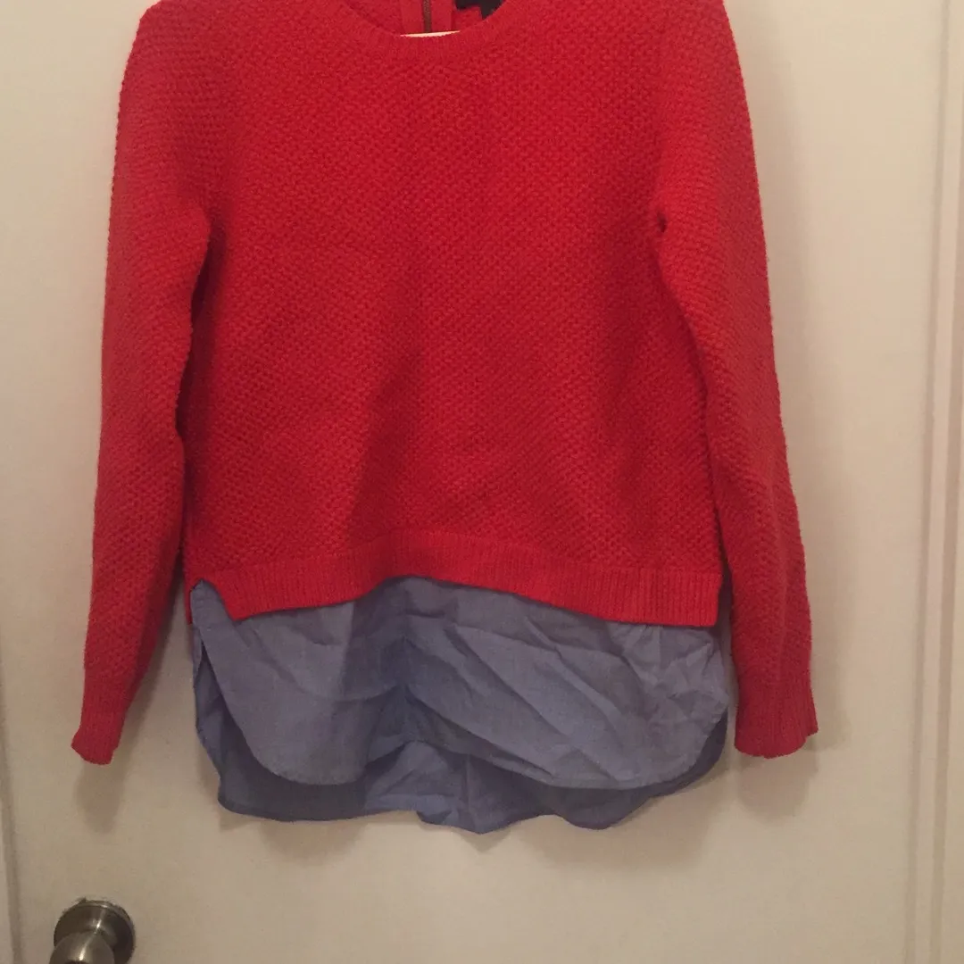 J.Crew Sweater/Shirt Combo (Size XS) photo 1