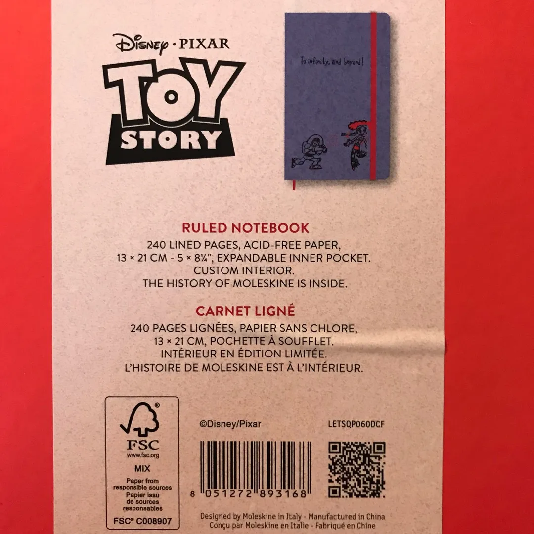 BNIB Toy Story Moleskine Notebook photo 6