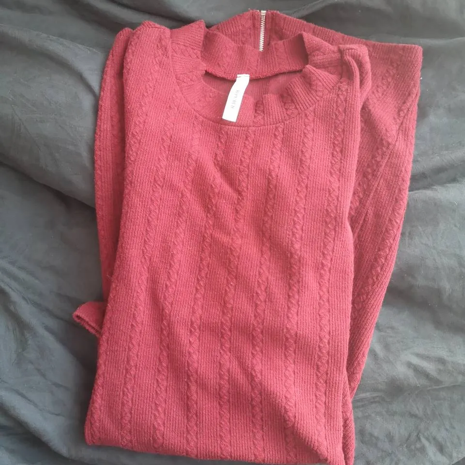 Red Sweater Dress photo 1