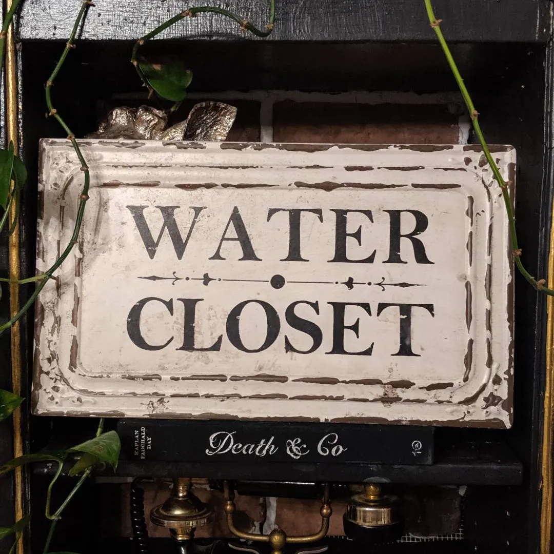 Rustic Water Closet Sign photo 1