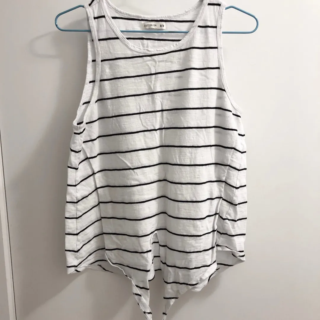 Cotton On Stripes Tank With Front Tie photo 3