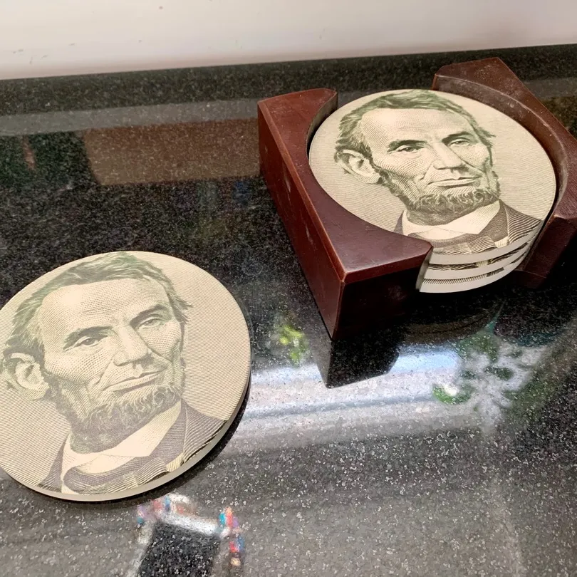 Abe Lincoln coasters photo 1