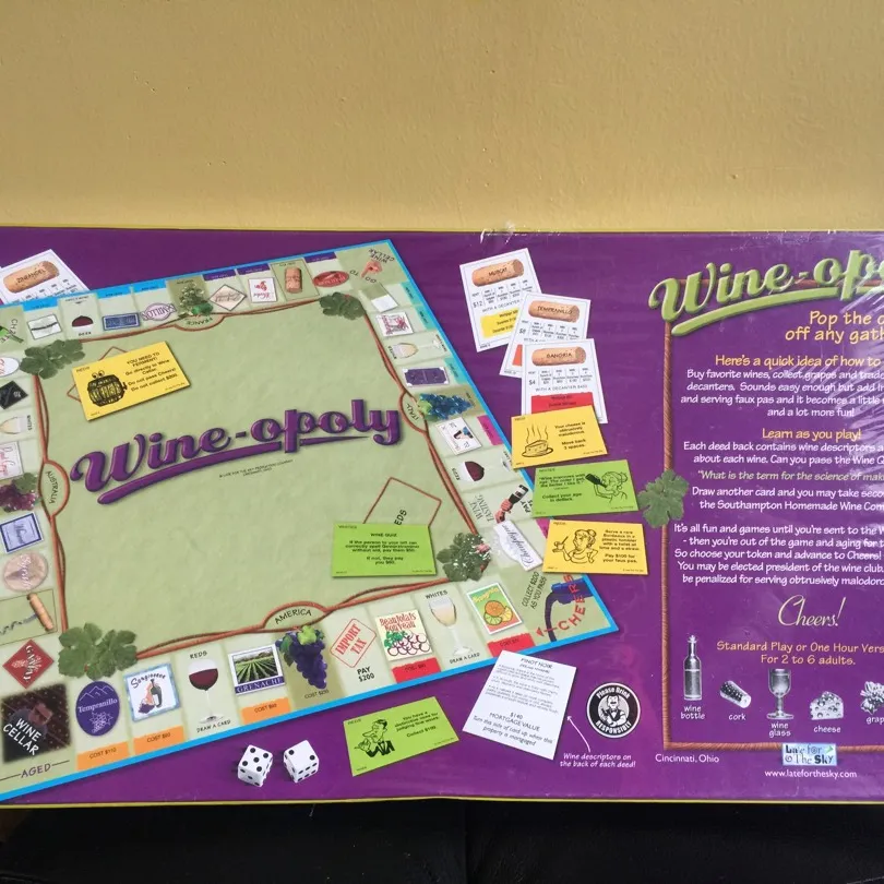 Wine-opoly board game photo 3