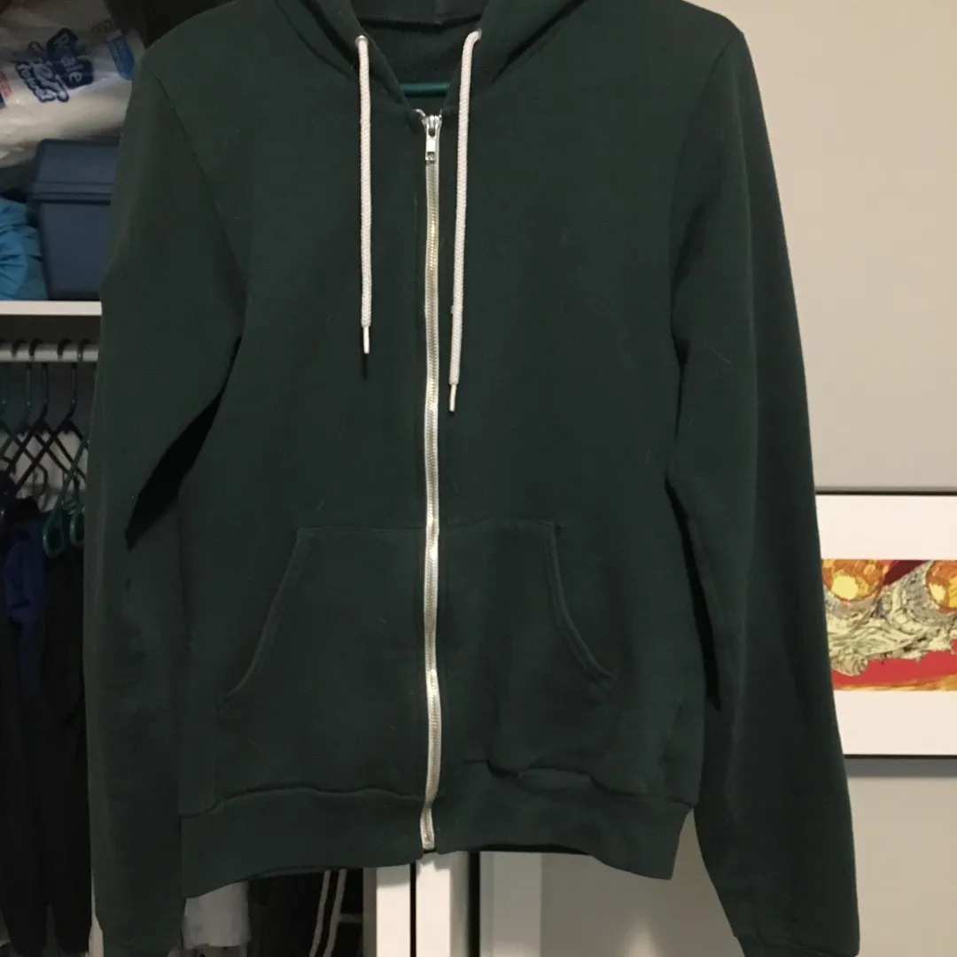 Green American apparel Hoodie - Size Small photo 1