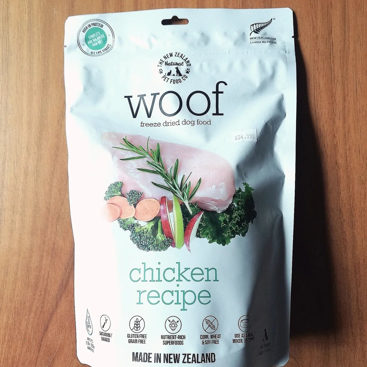 WOOF brand raw freeze dried dog food/topper photo 1