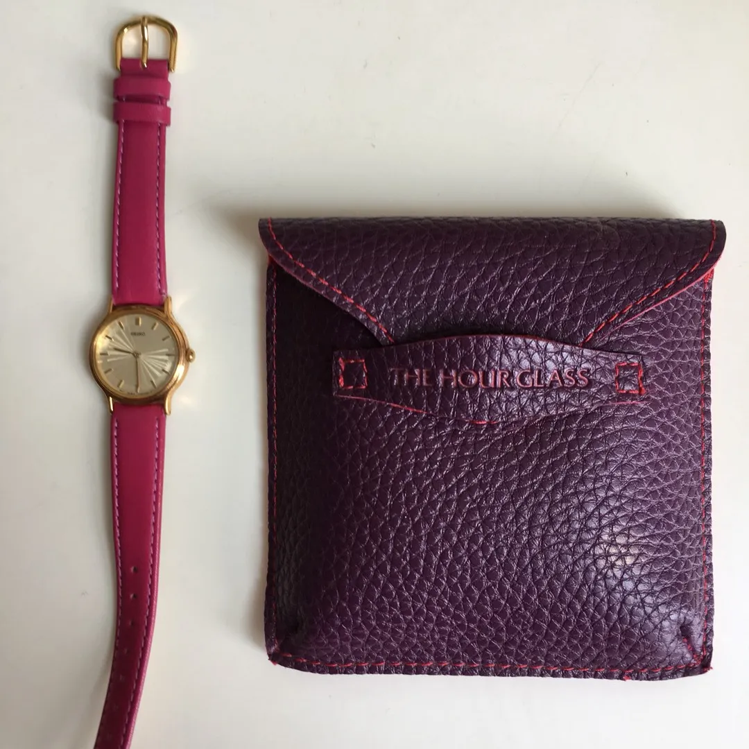 Pink Leather Watch photo 1