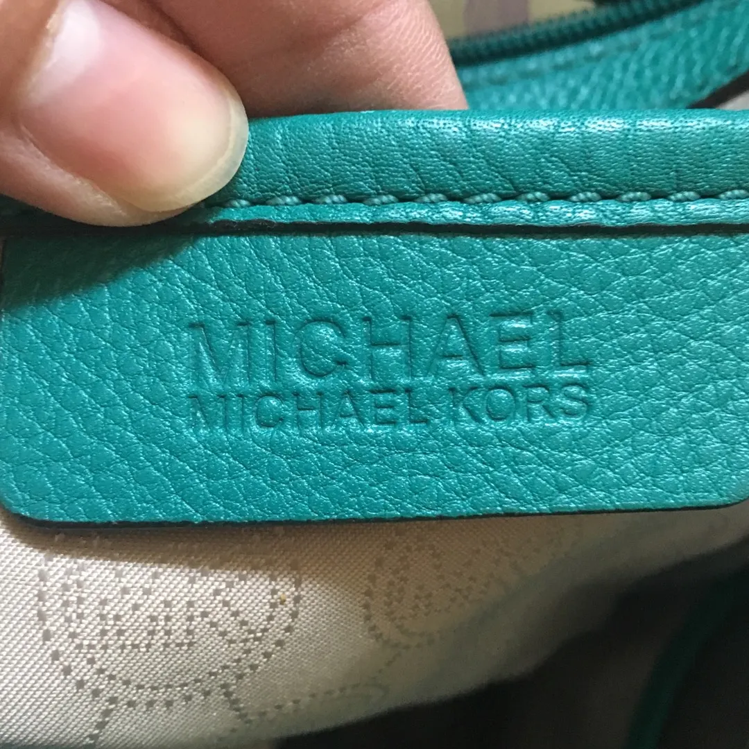 Michael Kors Turquoise Tote Bag photo 8