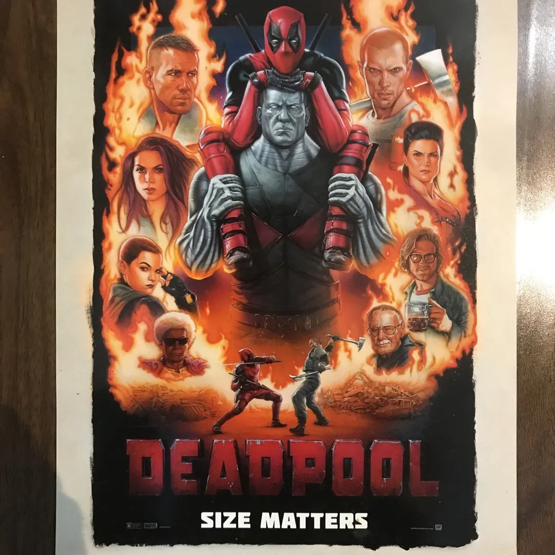 Original Deadpool AMC Movie Poster photo 1
