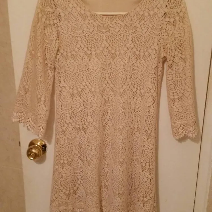Crochet Lined Dress, Xs - S photo 1