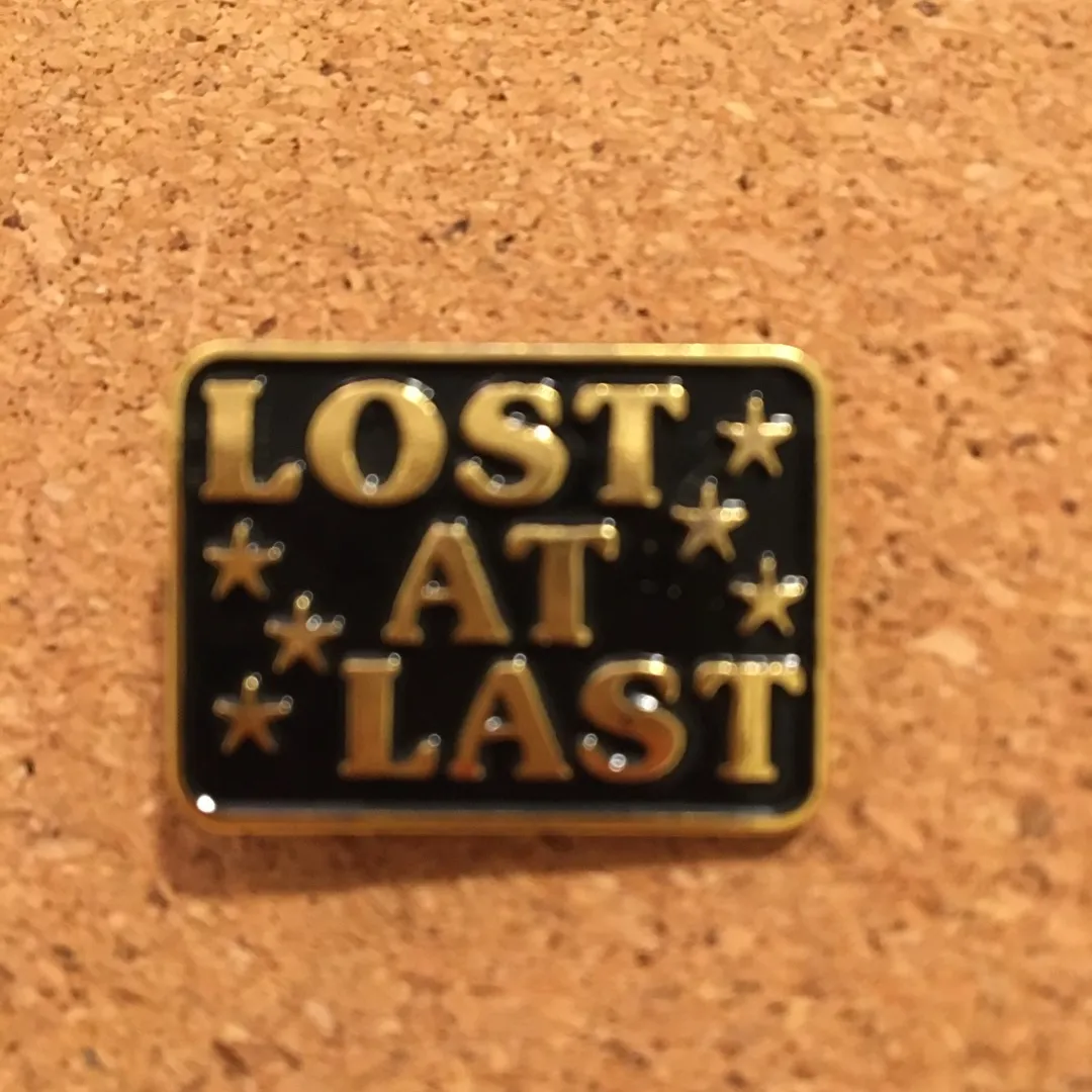 Lost At Last Pin Badge. Explorers Press photo 1