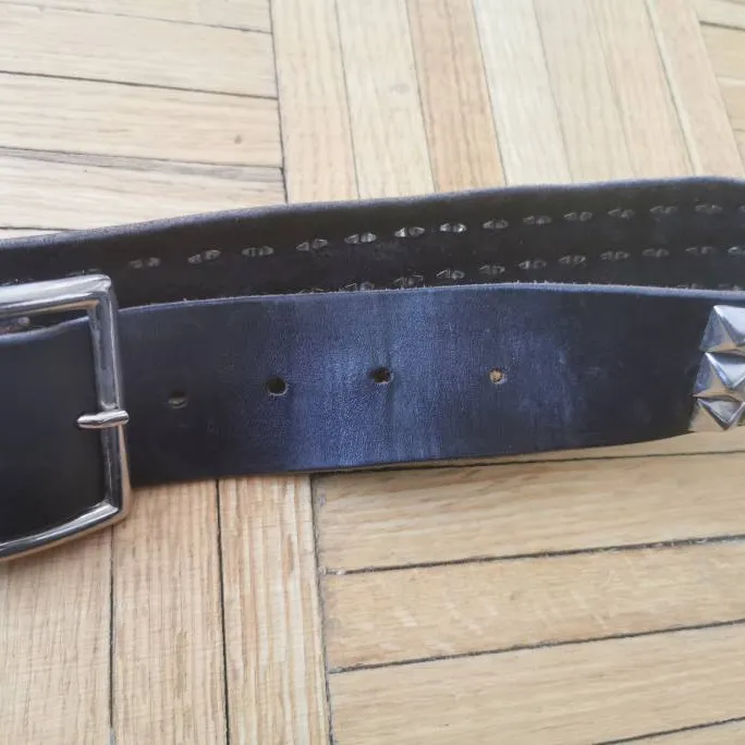 Real Leather Studded Belt photo 4