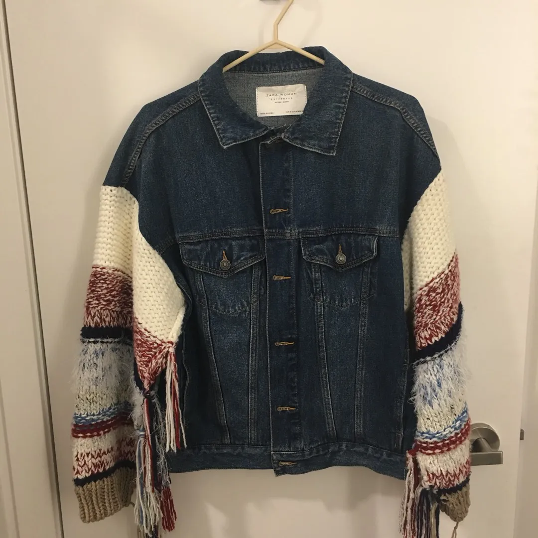 Jean Jacket+ Knitted Sweater photo 1