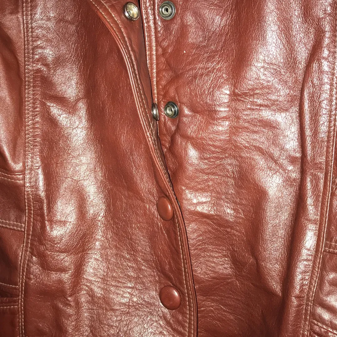 Vintage Genuine Leather Jacket - Women’s Large photo 3