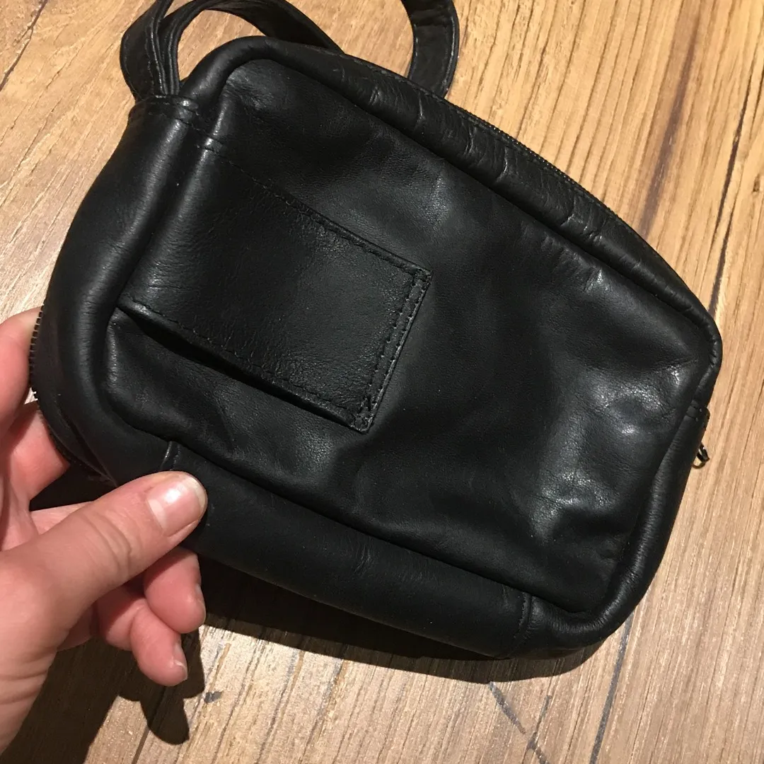 Genuine Leather Wrist Or Belt Bag photo 3
