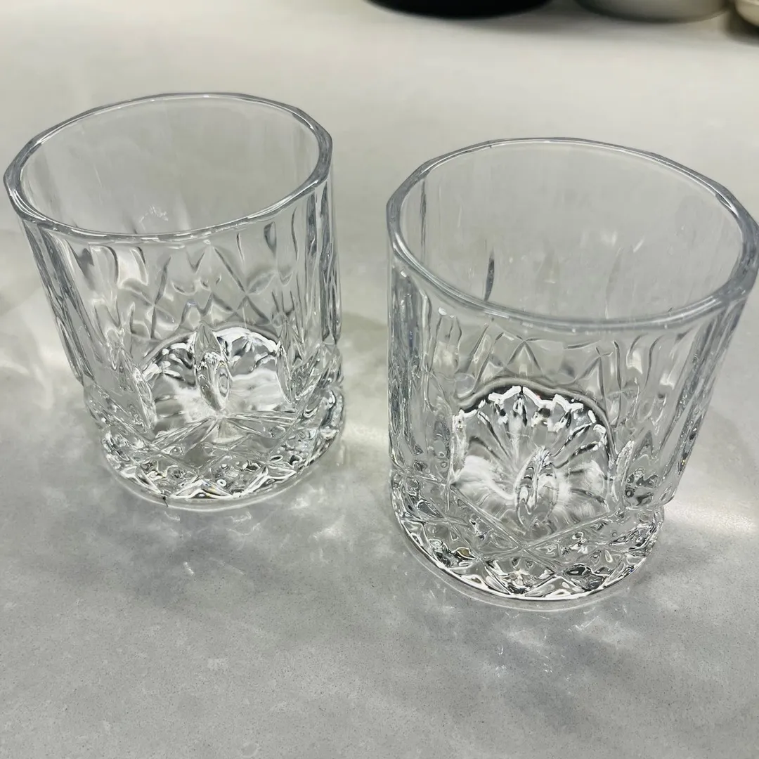 Crystal Scotch Glasses X 2 photo 3