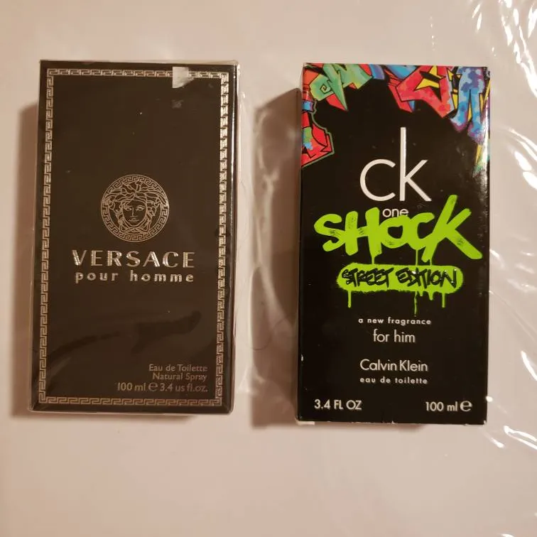 Versace pour homme and CK one shock photo 1