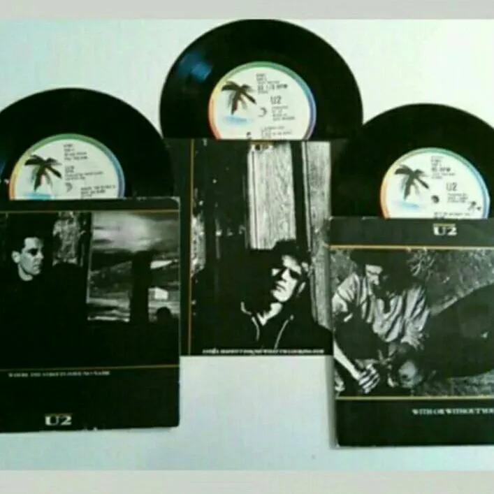 U2 Vintage Records 45s photo 1