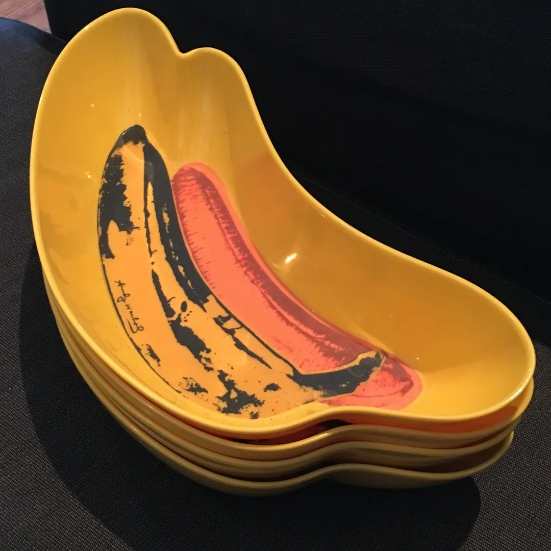 Set Of Four Andy Warhol Banana Bowls photo 1