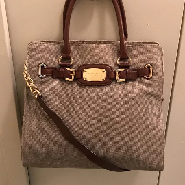 Brown Leather and Tweed Michael Kors Bag photo 3