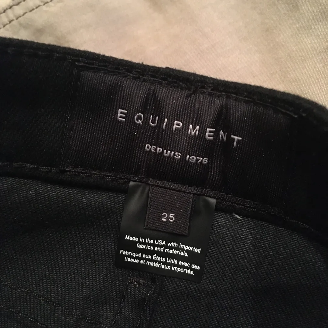 Equipment Jeans- Black Size 25 photo 5